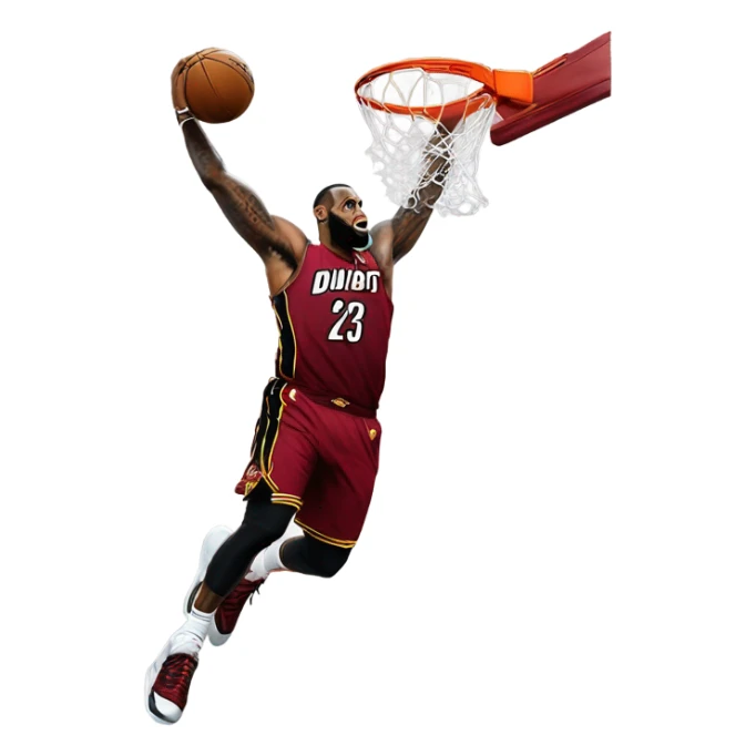 Lebron James dunking a lob from dwayne wade on the heat sticker