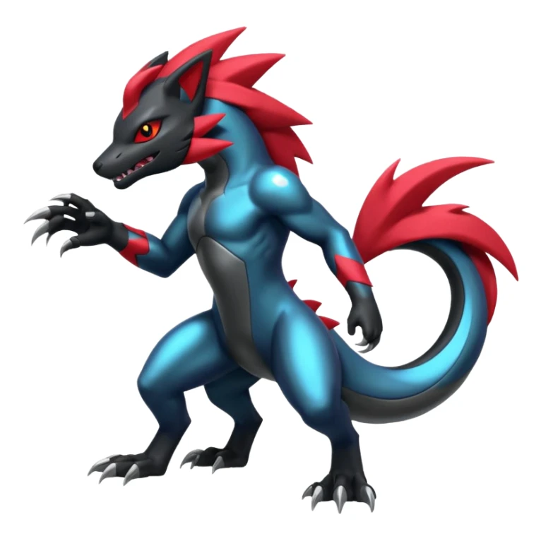 Shiny Zoroark-Salandit-Zekrom-fusion sticker