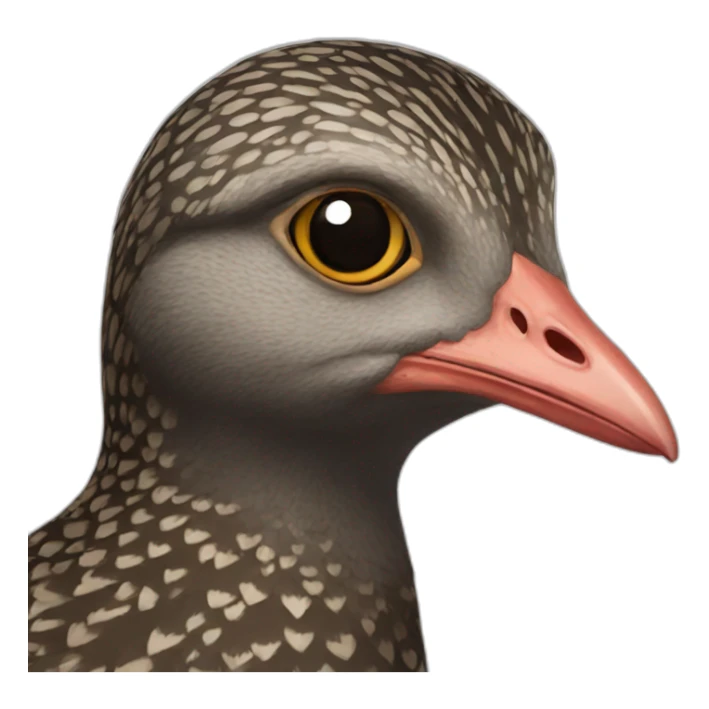 Black francolin sticker