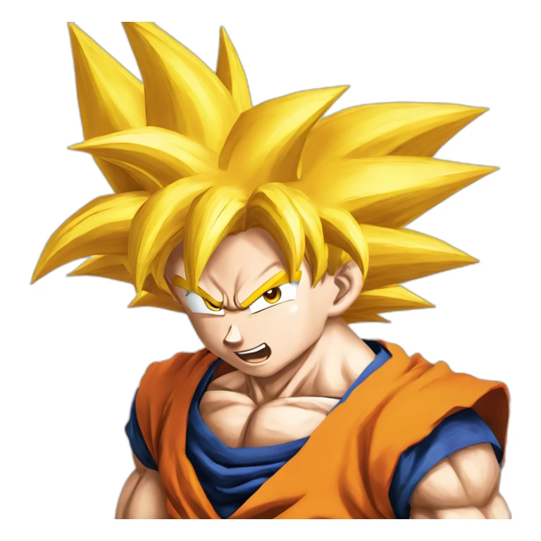 Goku super sayan takephoto sticker