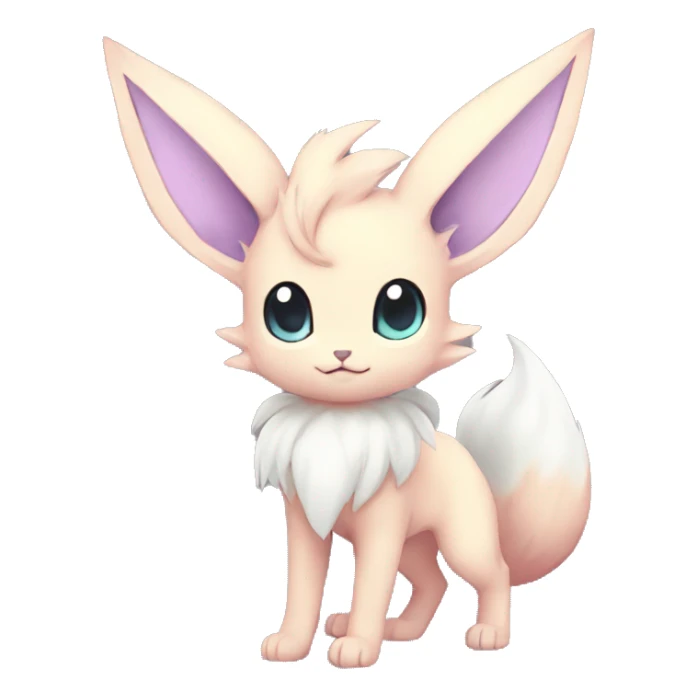 Kawaii Pastel Eeveelution-Cute-Pokémon-fusion full body sticker