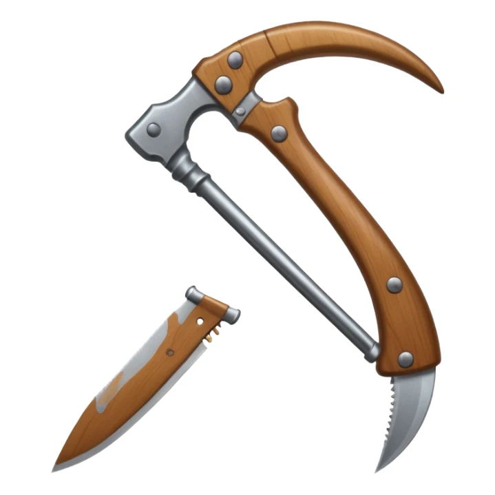 The sickle used by farmers sticker