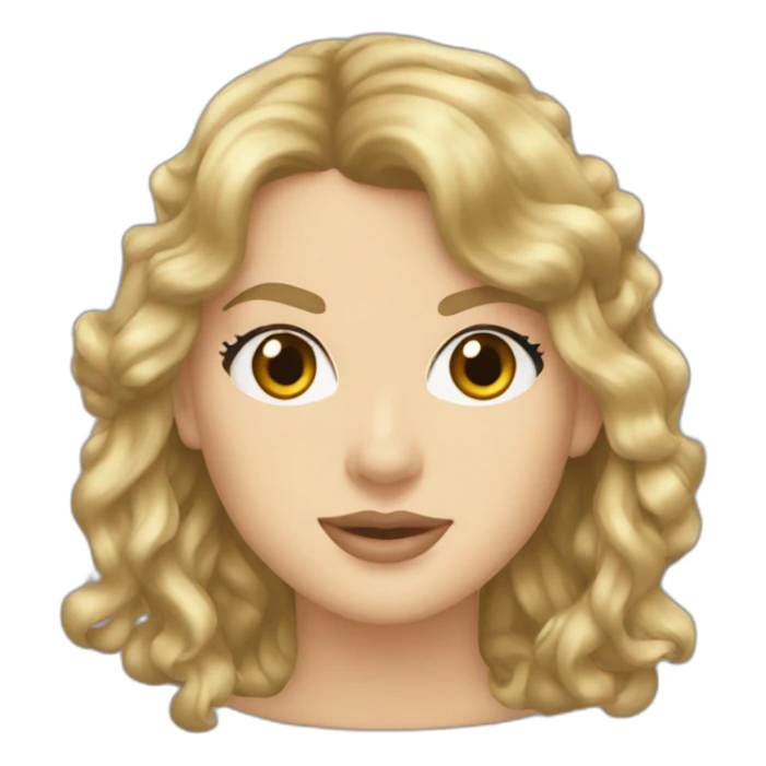 taylor swift long hair sticker
