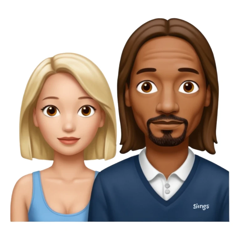  snoop dogg and Jennifer Lawrence  sticker