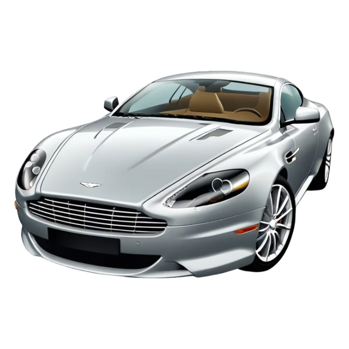 Aston Martin DB9 - Aston Martin (Model Year: 2016) (Iconic colour: Silver) sticker