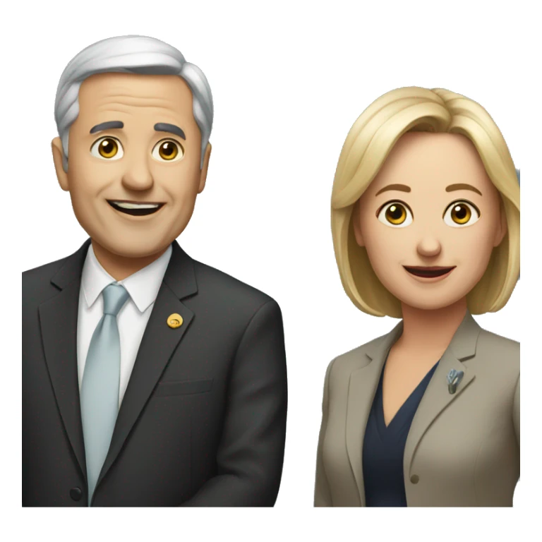 couple of politicians sticker