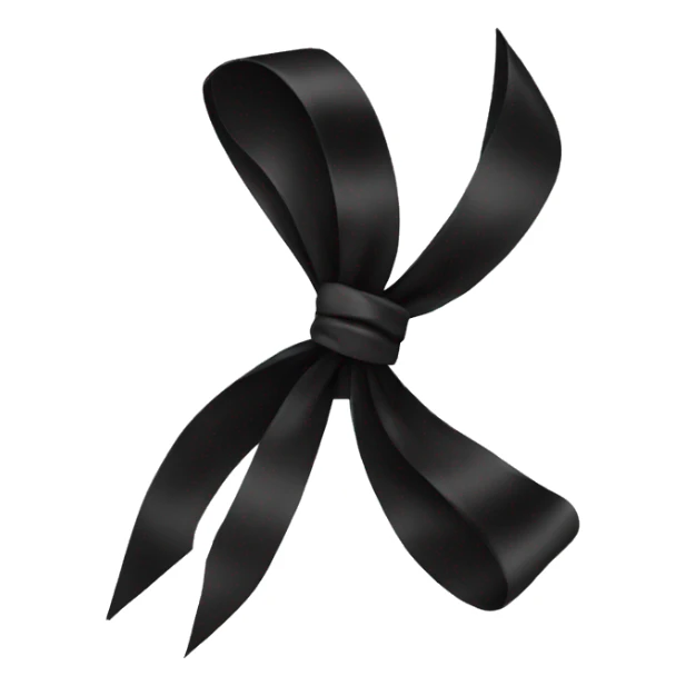 black bow sticker