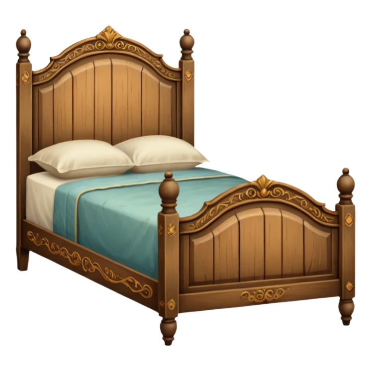 vintage antique old academia wooden aesthetic bed sticker