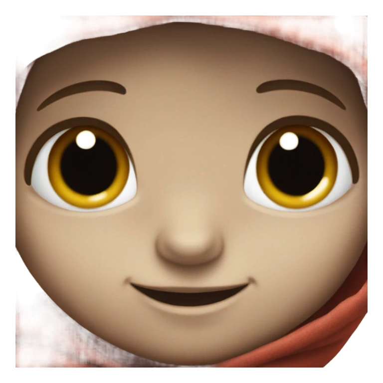 Young adorable red turtle with blue eyes sticker