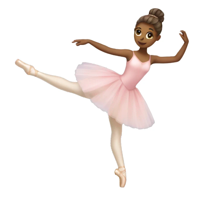 Ballerina in point shoes sticker