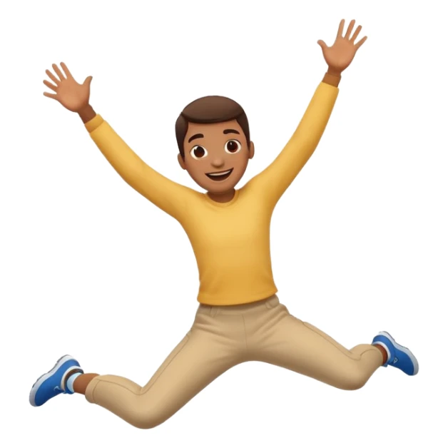 Personne qui saute de joie sticker