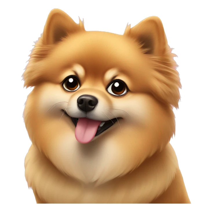 Jiff the Pomeranian hearts sticker