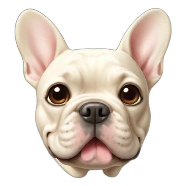 Cream French bulldog sticker