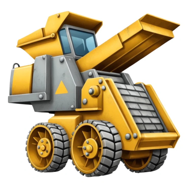 An Emoji of an AstecFT2650 Rock Crusher sticker