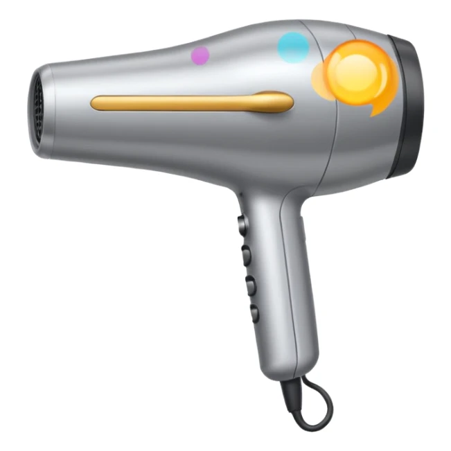 Create an emoji of a hair dryer sticker