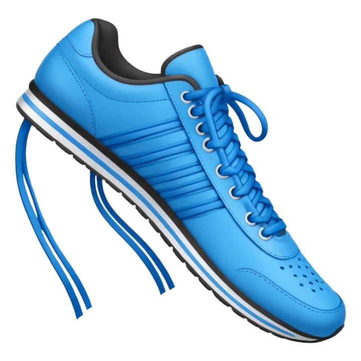 make an emoji of blue shoe laces only- they should be long and stringy sticker