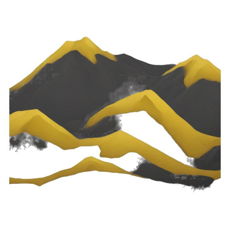 Height hills with black and yellow colors  sticker