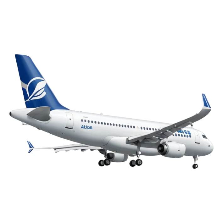 Airbus A320 of Airbus company sticker