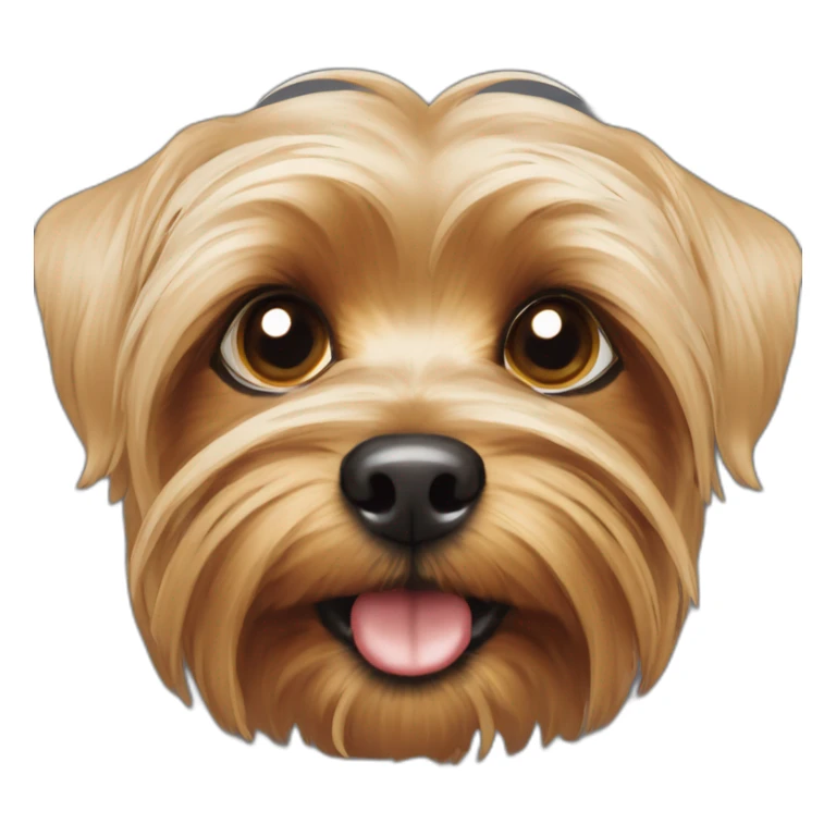 Chien yorkshire terriers aveugle d’un œil  sticker