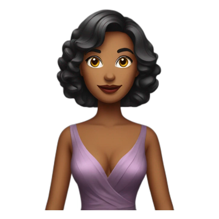 woman in a cocktail dress sticker