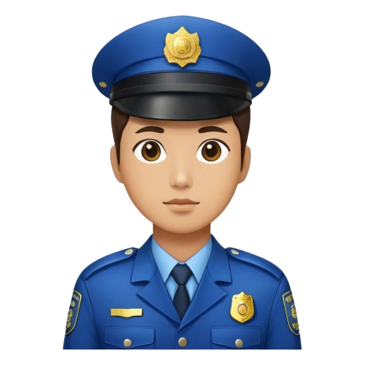 Korean Police officer sticker