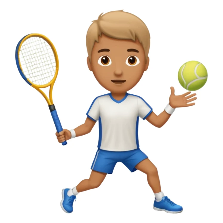 Male tennis  sticker