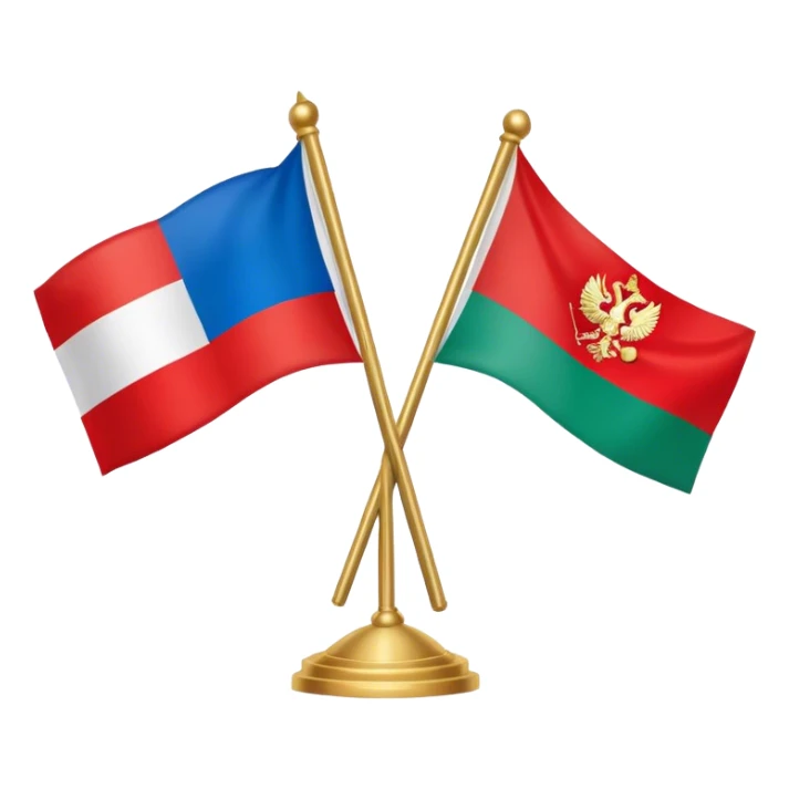 the flag of Russia and Belarus sticker