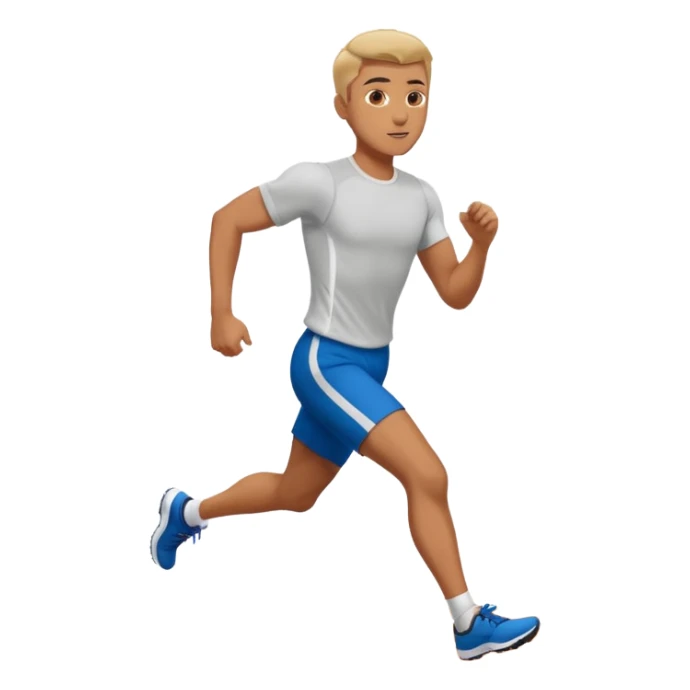 hombre caminando haciendo ejercicios con camisa atletico buena forma sticker