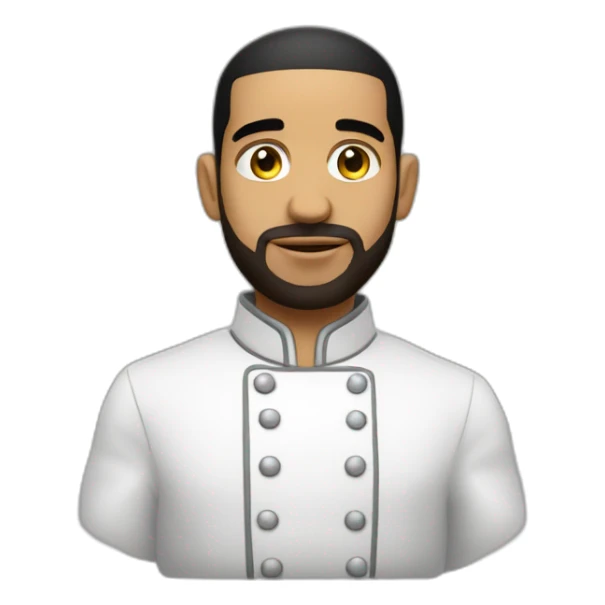 Drake qui cuisine un œuf au plat sticker