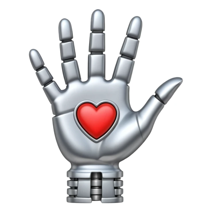 metal hand in I love you sticker