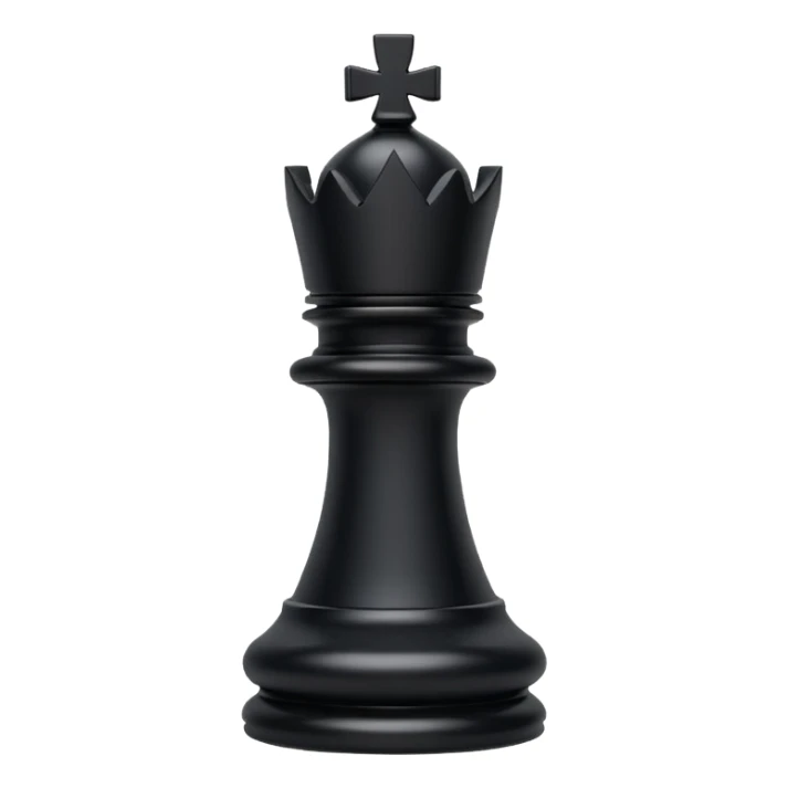 black rook chess piece, castle-like, crenellated top sticker