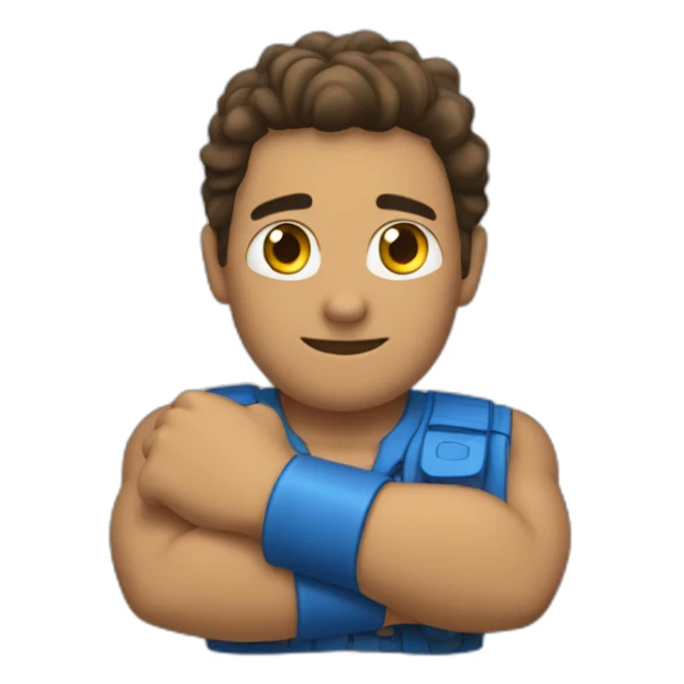 una persona con los brazos cruzados  sticker