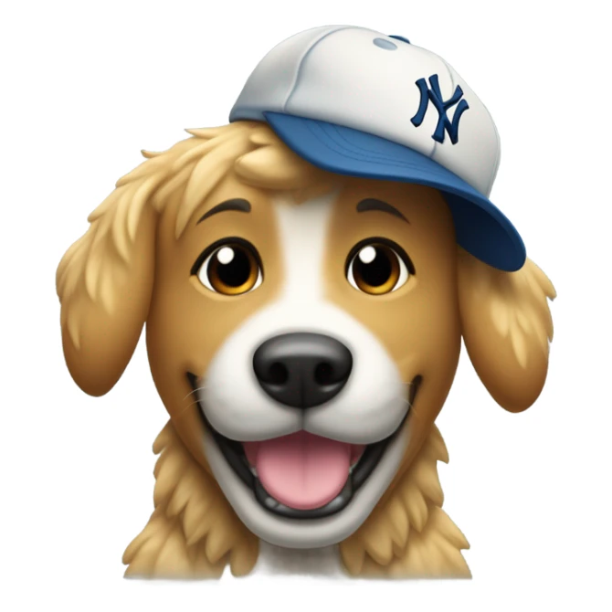 Furry chien avec casquette yankee / Wink sticker