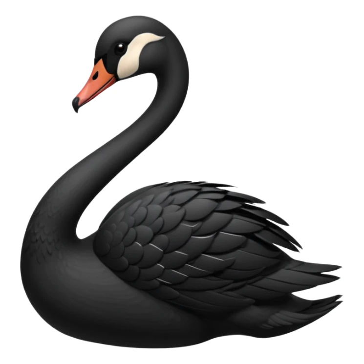 Black swan sticker