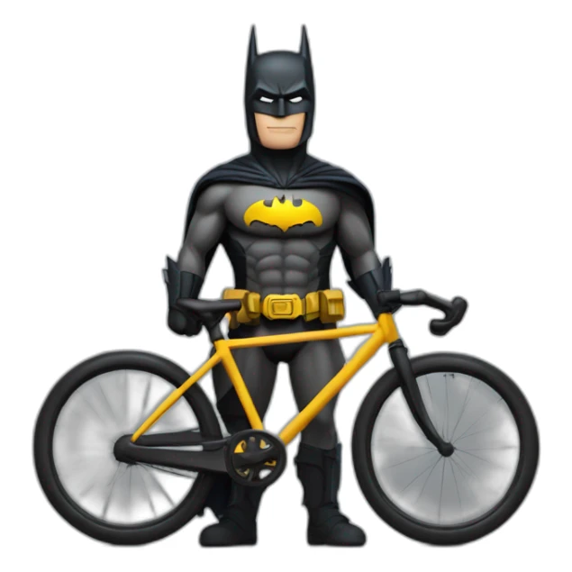 Batman en bicicleta con el nombre de Jorge sticker