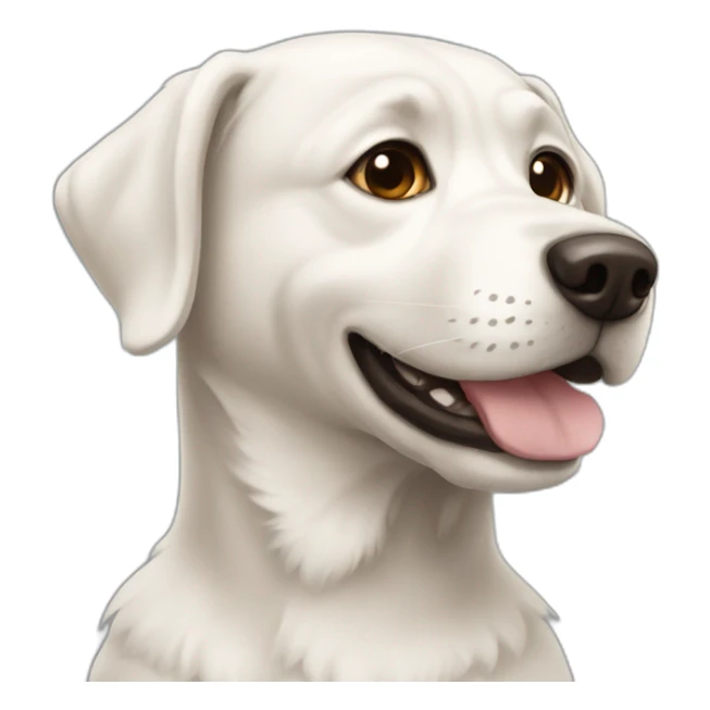 Un chien qui lèche un chat sticker