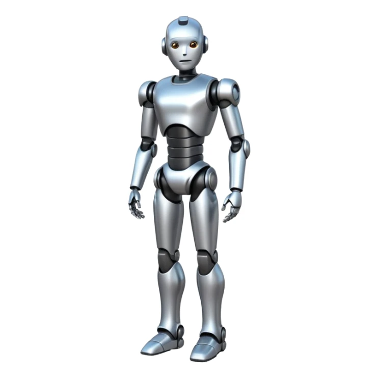 A fit male robot, full body sticker