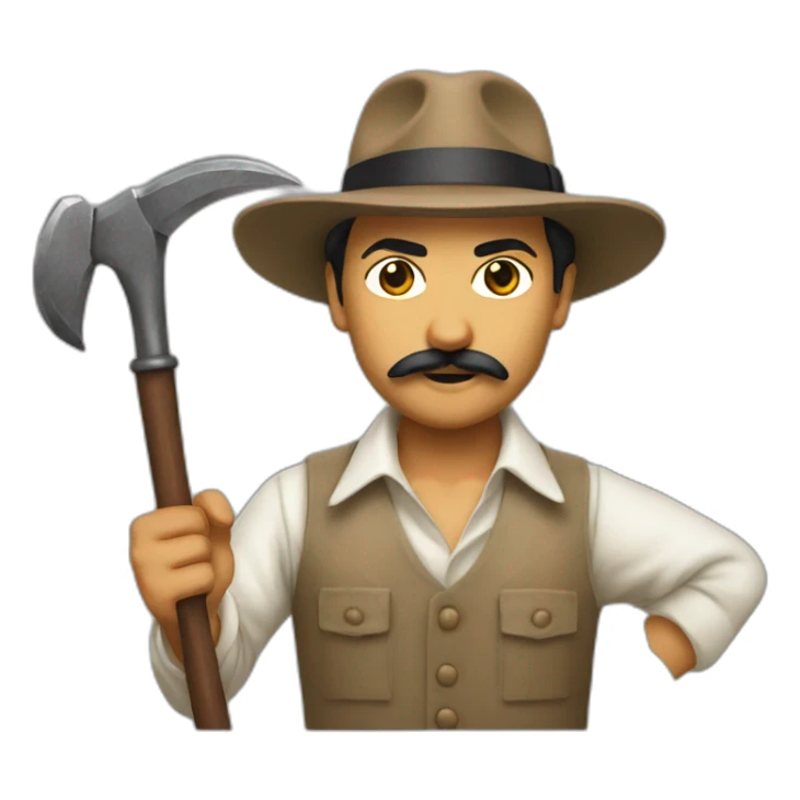 Bhagat singh with sickle and hammer sticker