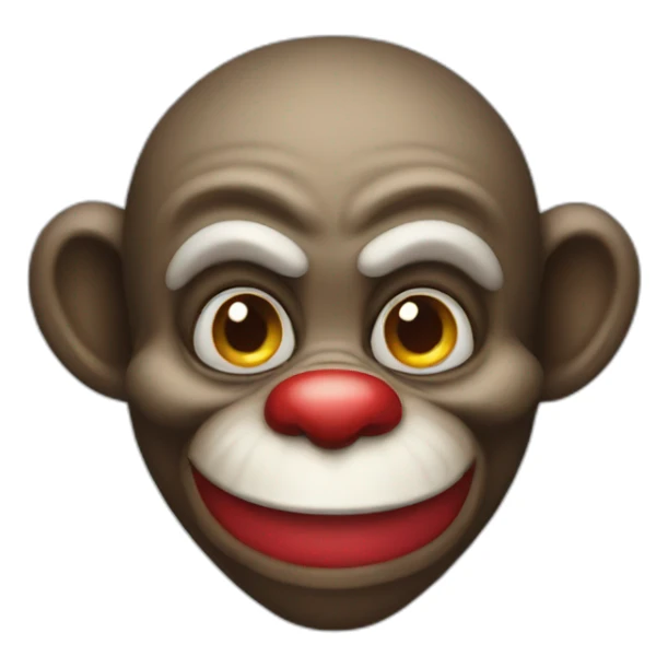 Monkey clown  sticker