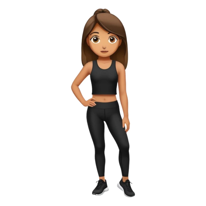 Girl in leggings sticker