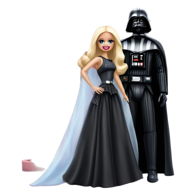 Darth Vader and Barbie’s very dusty old disturbing disgusting ghostly haunted horror dream mansion  sticker