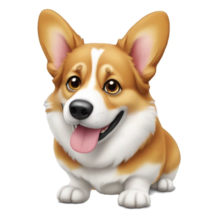 Corgi-Hund in einem Neujahrshut sticker