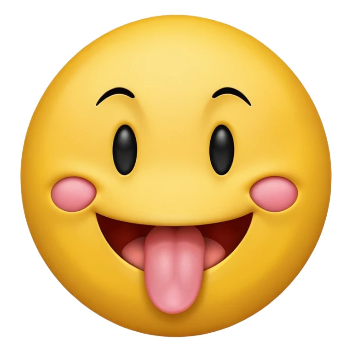 smiley who show the tongue sticker