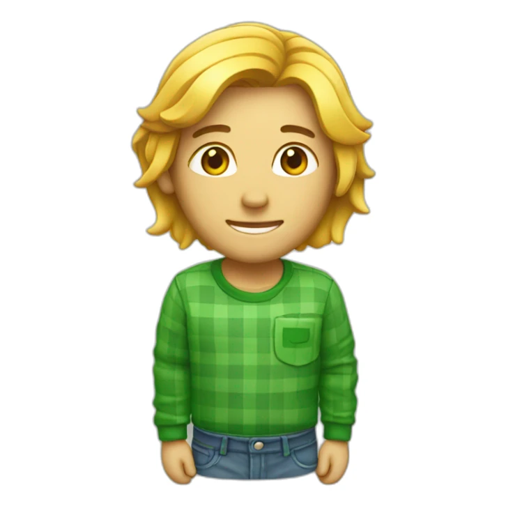 Check verde estilo emoji iphone sticker