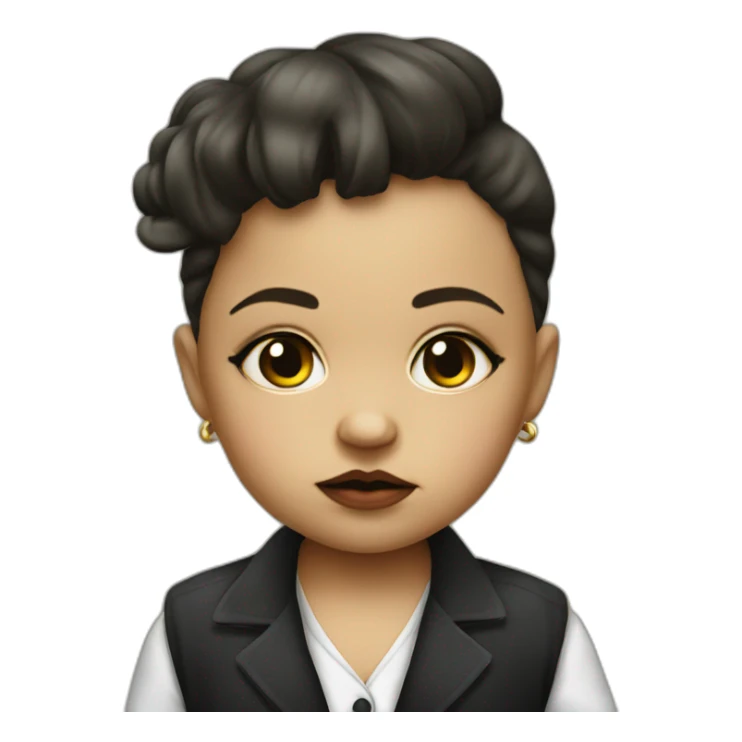 tough Italian mobster baby girl sticker