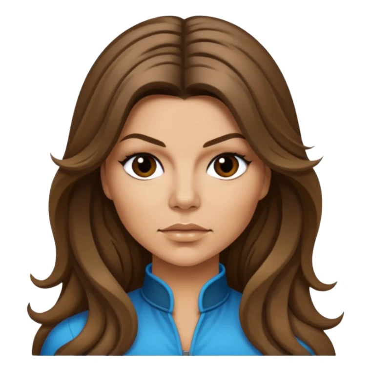 Fergie from Black Eyed Peas with long hair sticker