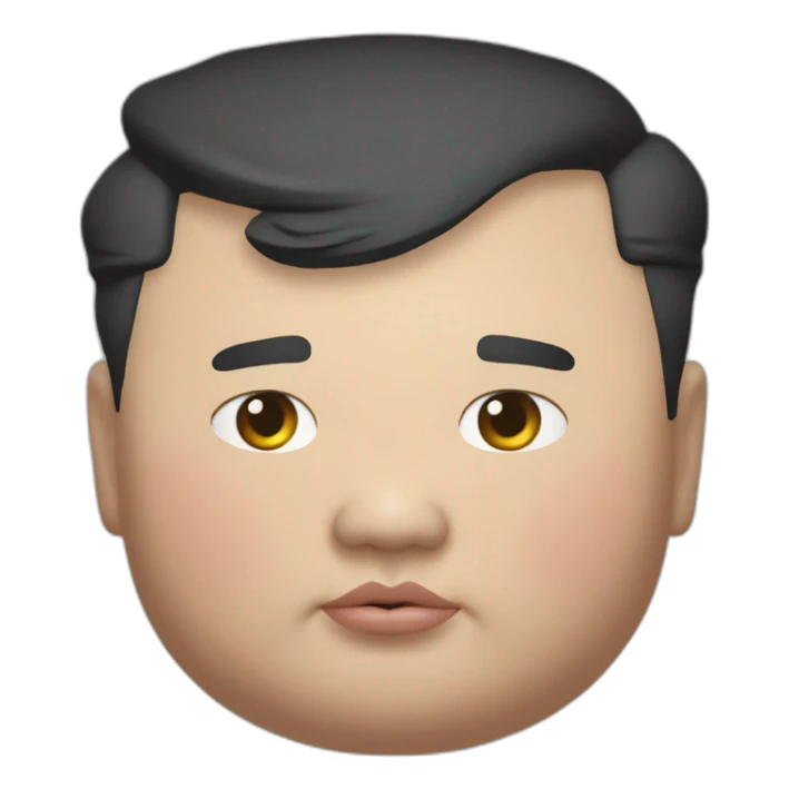 Extremely fat Kim Jong un uncomfortably fat sticker