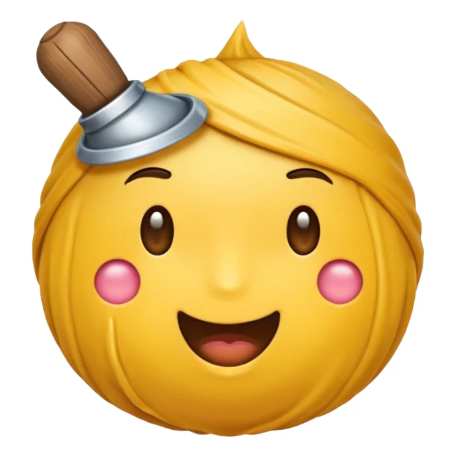 Emoji Sigma con una mandíbula muy marcada y con una ceja levantada y la otra abajo sticker