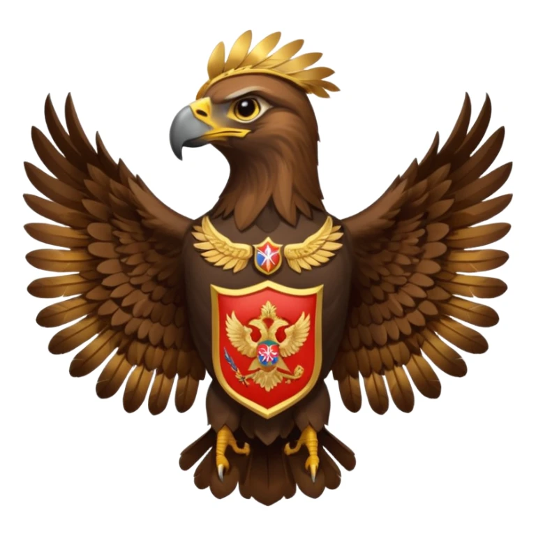 golden eagle like Russian national bird   sticker