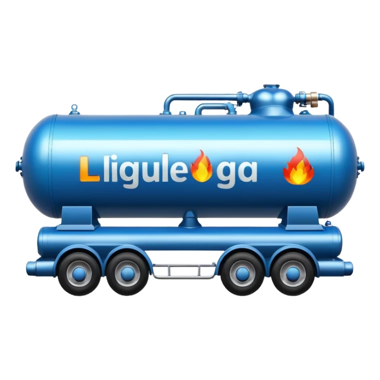 create an ultra realistic liquefied gas tanker sticker